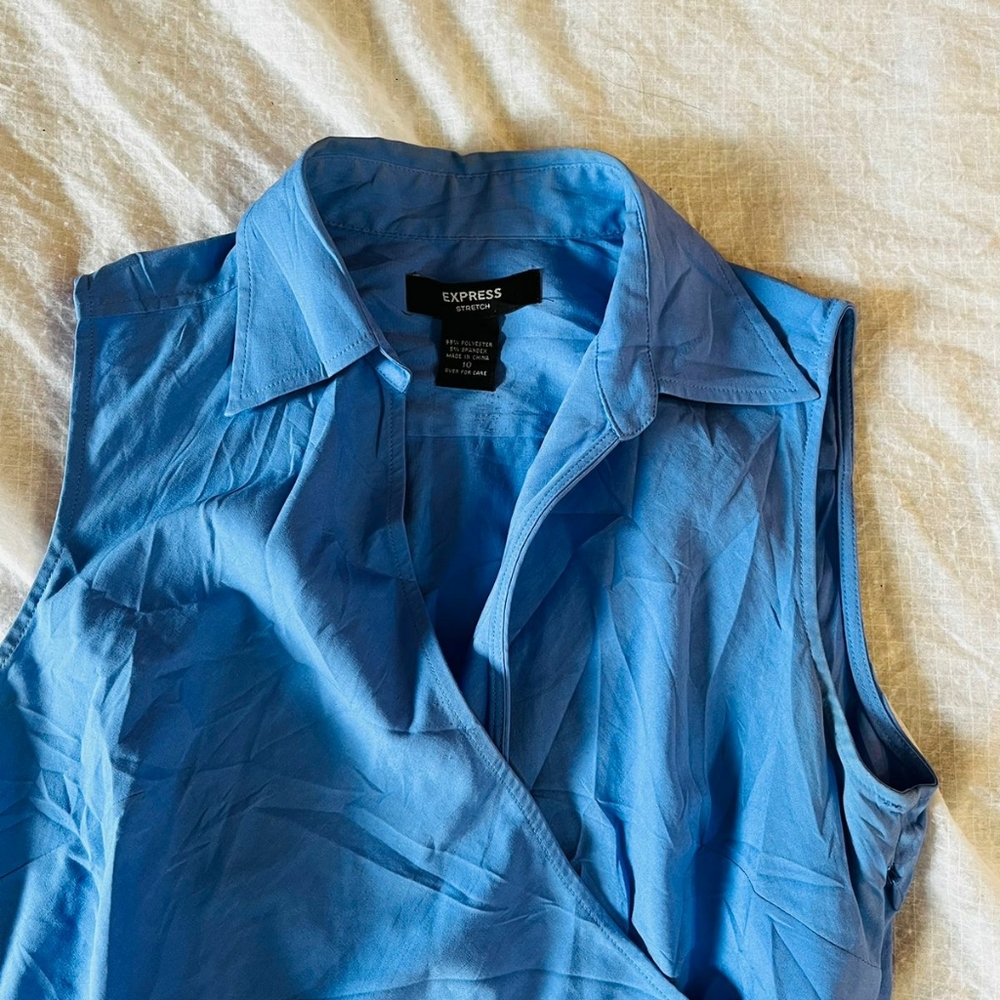 EXPRESS blue top - Picture 7 of 15